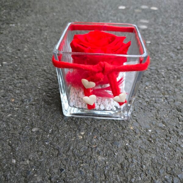 Rose Éternelle Rouge Cœur