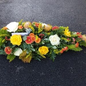 Coussin allongé Goutte d'Eau Jaune
